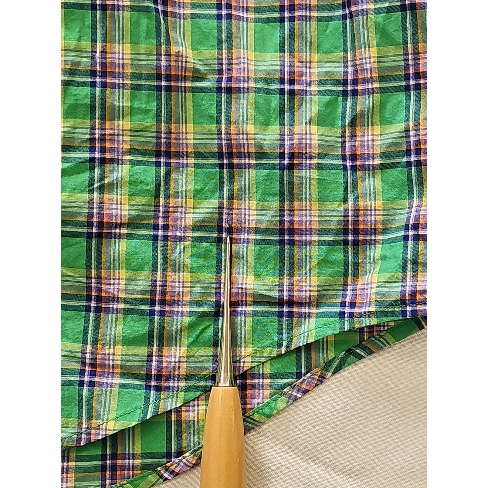 NWT RALPH LAUREN BOYS Green PLAID SHIRT  XL(18/20)